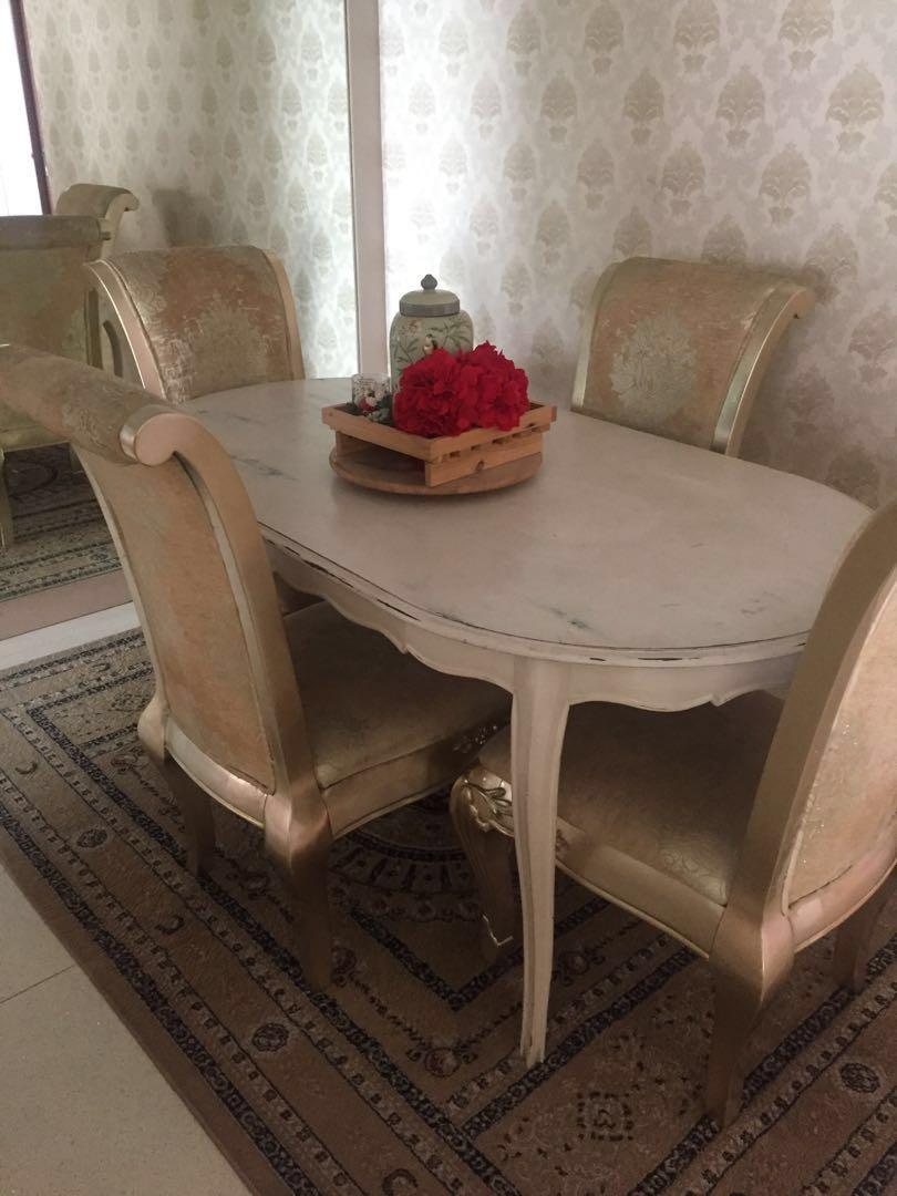 French Rustic Dining Table Furniture Tables Chairs On Carousell
