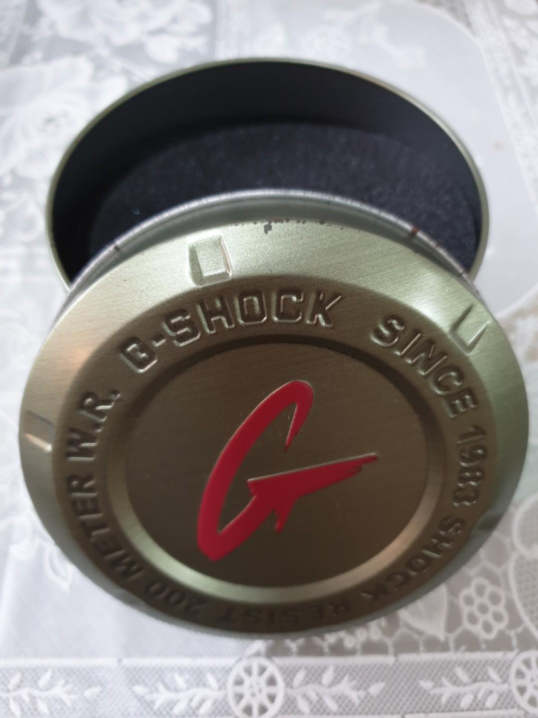 G-Shock Empty Casing (Category: Everything Else) located in Singapore. Submitted by rainbowlit (Listing ID 208093542, Image 1). Description: Slightly rusty at the edge of the lid not for fussy buyer.