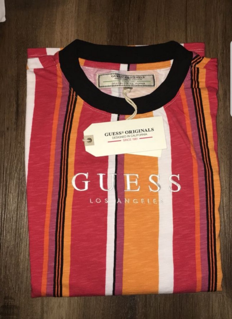 Guess original sayer striped tee on sale