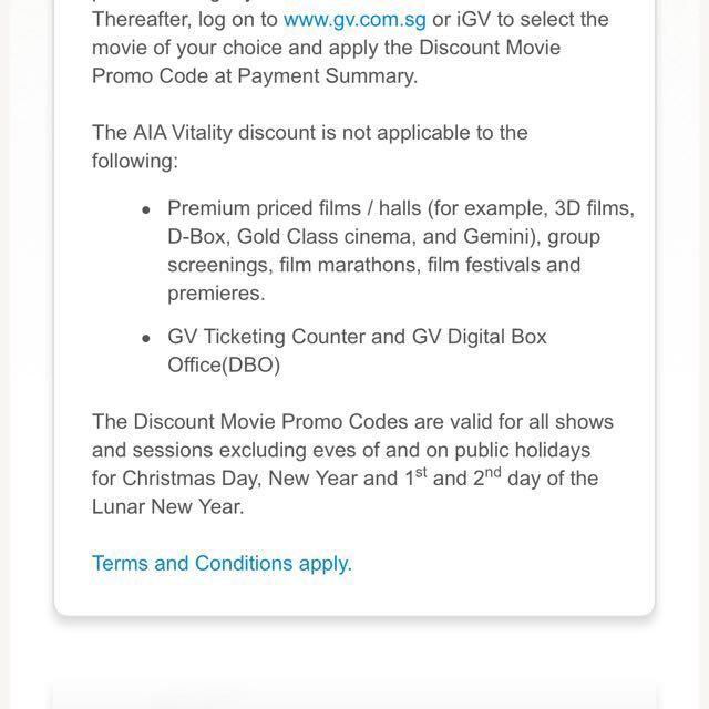 GV movie ticket promo, Tickets & Vouchers, Vouchers on Carousell