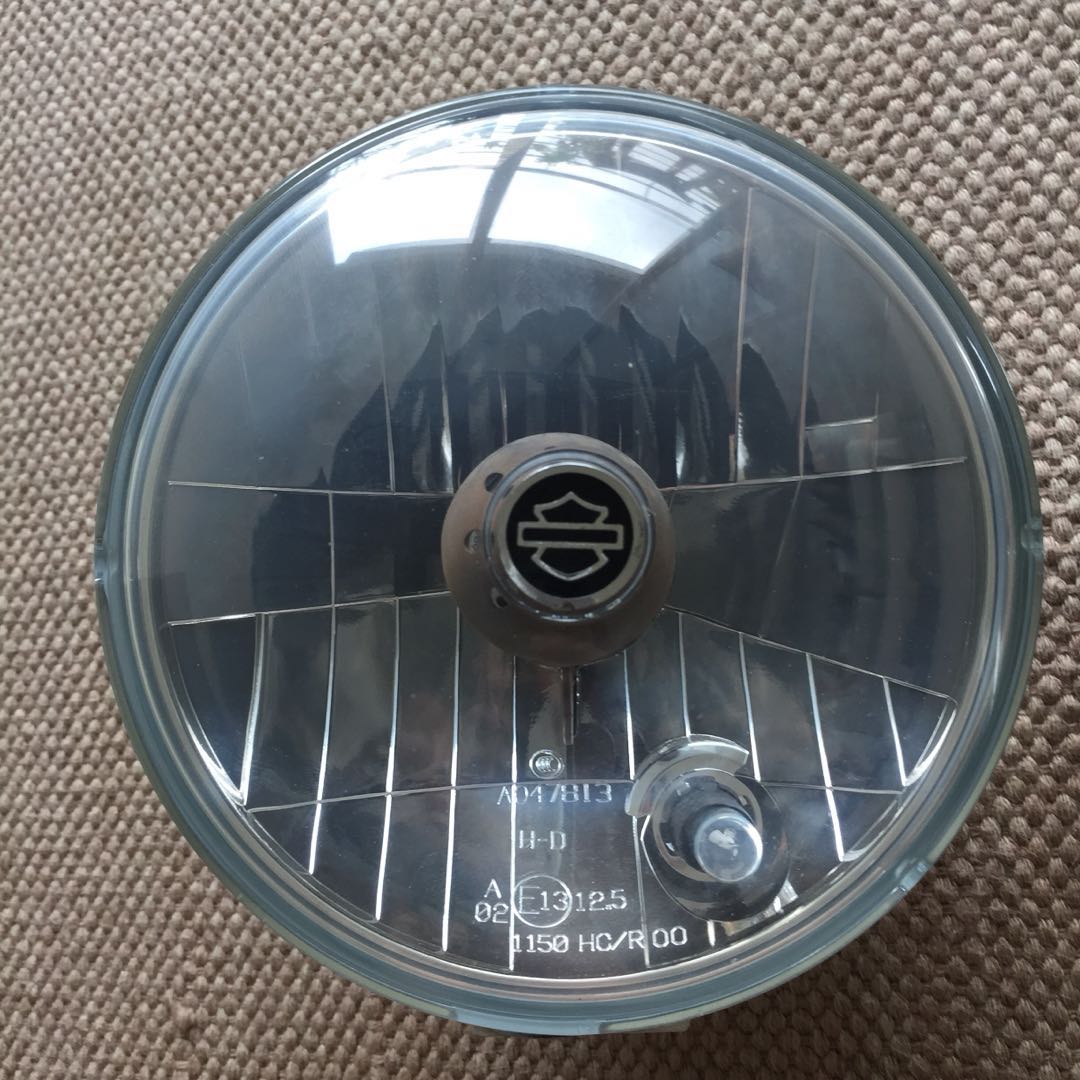 Chrome Bullet Headlight Harley Sportster Dyna Softail FXR FXST Chopper