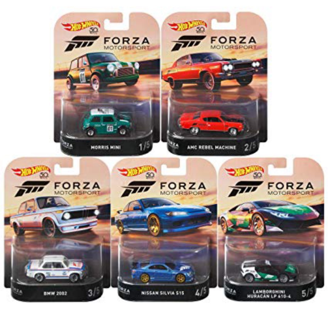 Hot Wheels 2018 Retro Entertainment DMC55 956J FORZA Motorsport
