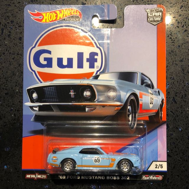 HOT WHEELS 2019 CAR CULTURE GULF RACING '69  FORD MUSTANG BOSS 302 