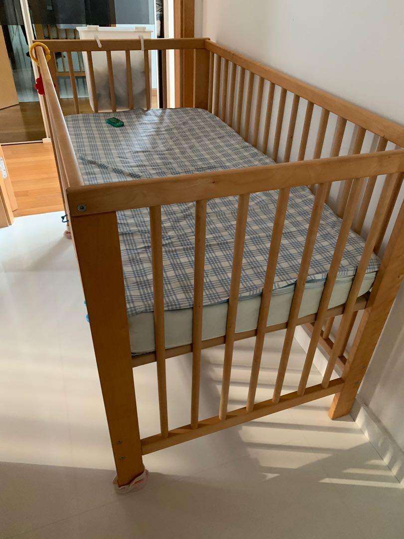 IKEA 2 level baby crib , Babies & Kids, Baby Nursery & Kids Furniture