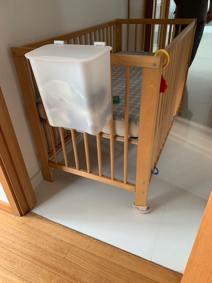 IKEA 2 level baby crib , Babies & Kids, Baby Nursery & Kids Furniture, Cots & Cribs on Carousell