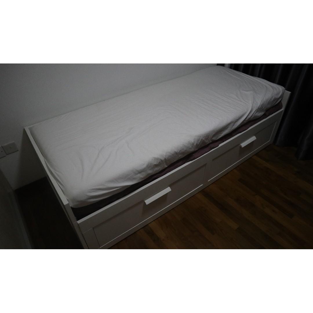 IKEA Brimnes Daybed, Furniture & Home Living, Furniture, Bed Frames