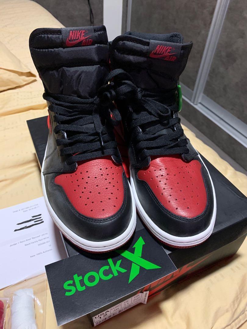 Jordan 1 Retro Bred Banned 2016 Remove after CNY