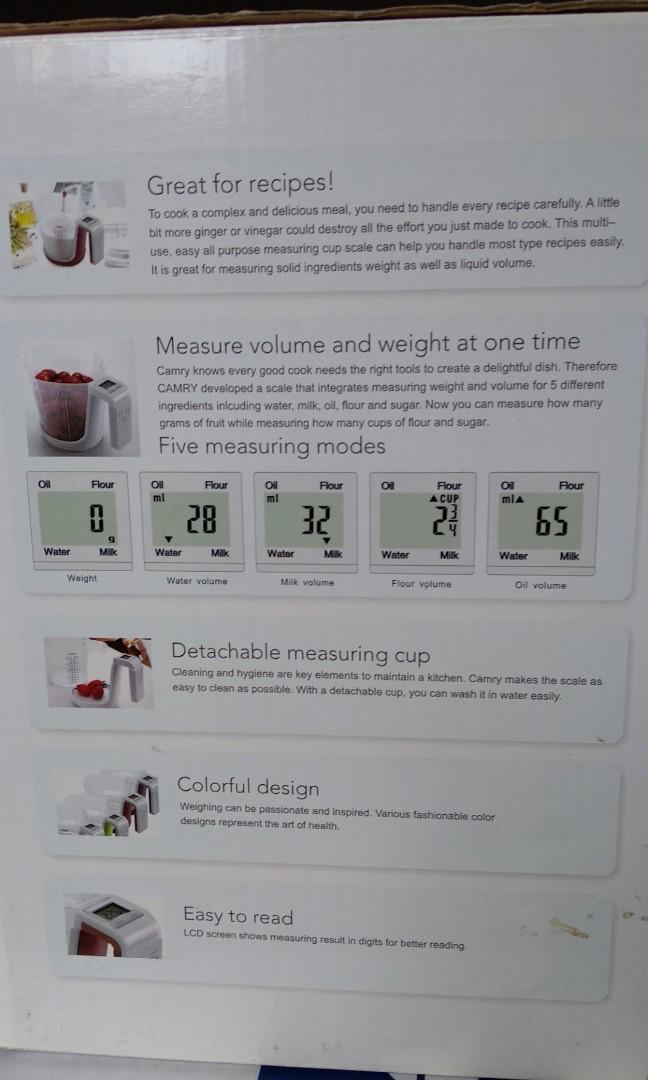 Kitchen scale (Category: Bathroom & Kitchen Fixtures) located in Singapore. Submitted by insiyahusain (Listing ID 208132346, Image 3). Description: Used once. Practically new. Collection at Aljunied road..