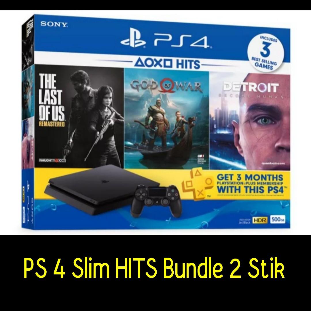 Kredit PS4 Slim HITS BUNDLE 2Stik Tanpa Kartu Kredit