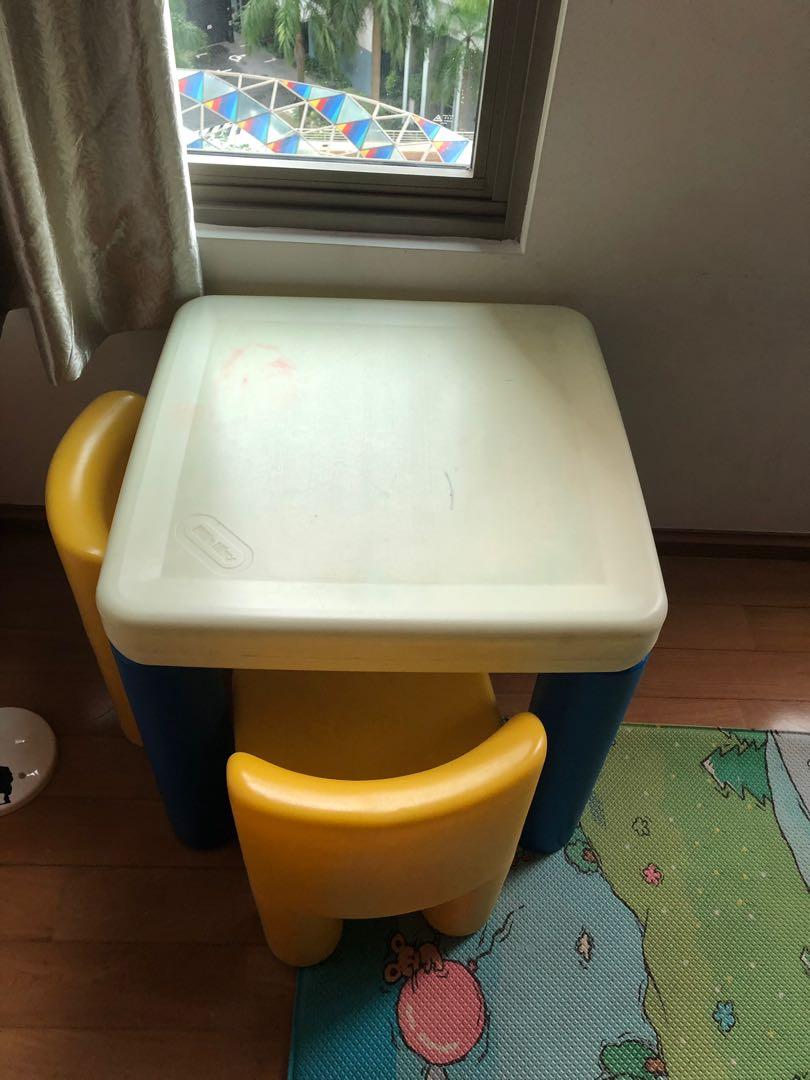 little tikes wooden table and chairs