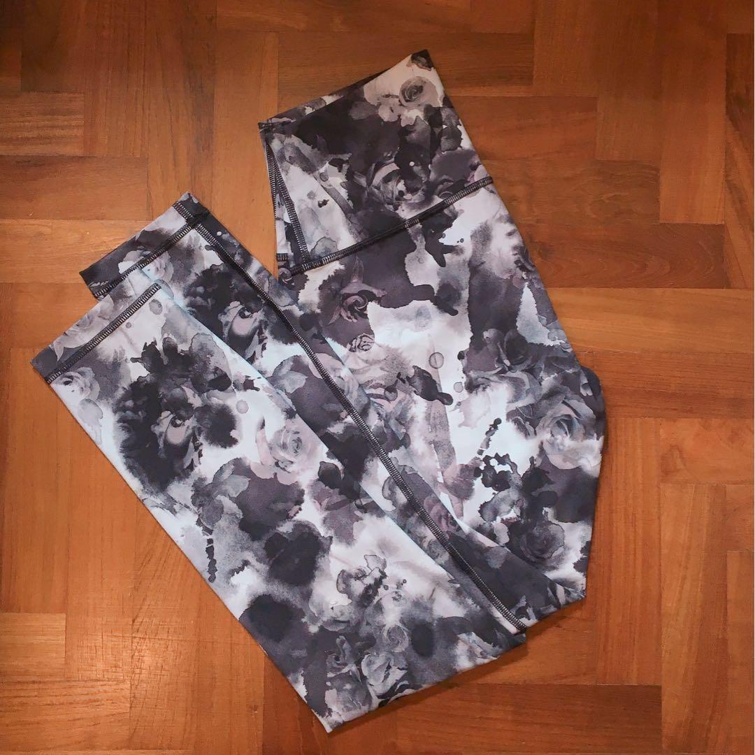 Lululemon rose print leggings