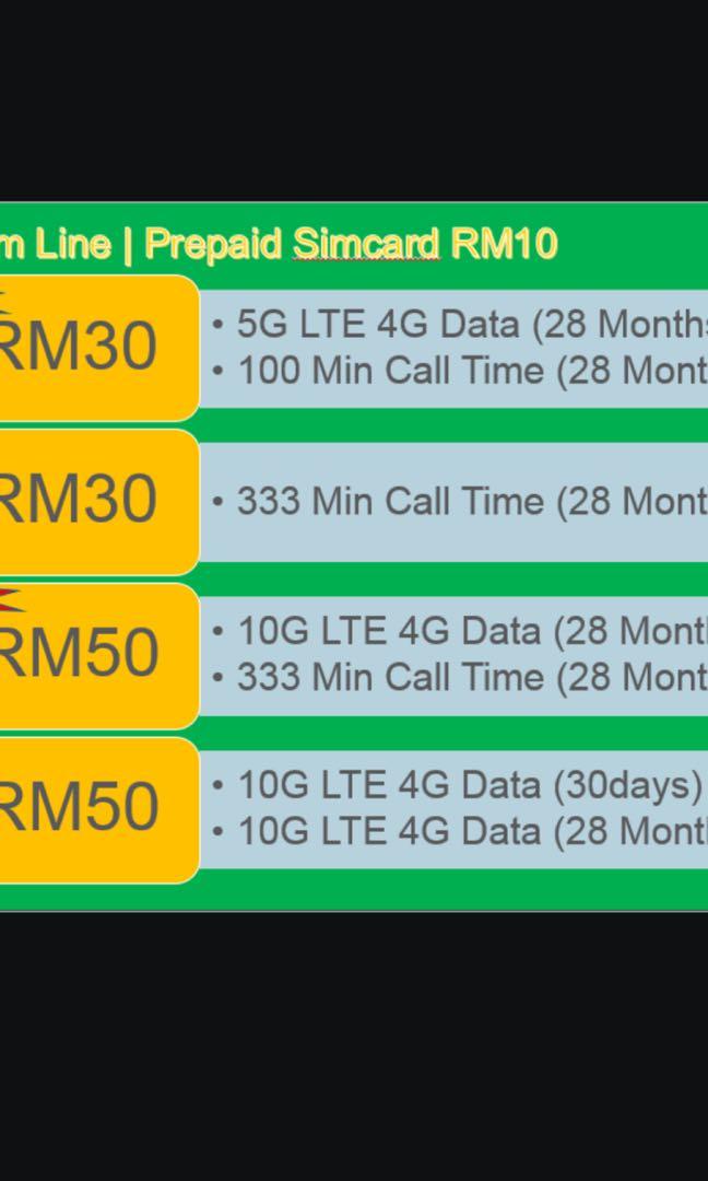 Malaysia Cheapest Prepaid Simcard Everything Else On Carousell