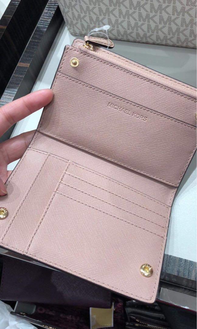 michael kors medium saffiano leather slim wallet