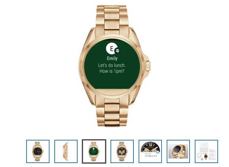 Michael Kors - Access Bradshaw Smartwatch  Stainless Steel - Gold,  Women's Fashion, Watches & Accessories, Watches on Carousell