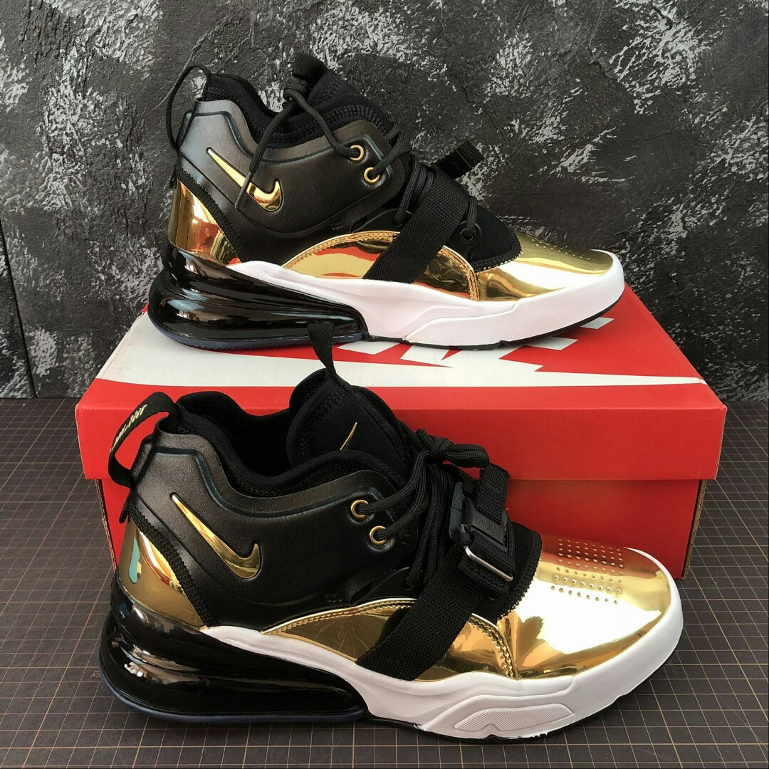 Black and gold air force 270 hot sale