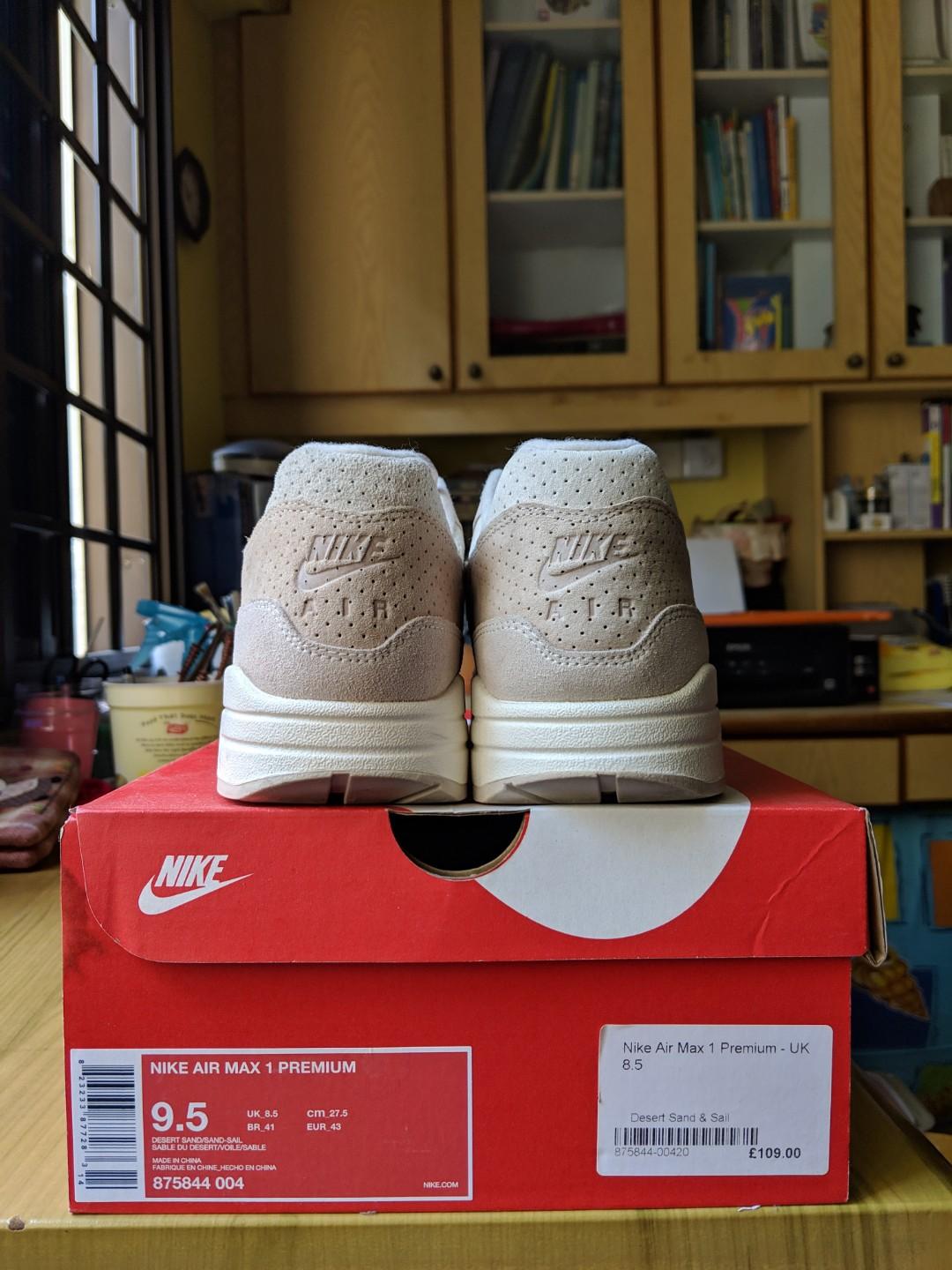 Nike air max 1 premium desert sand store
