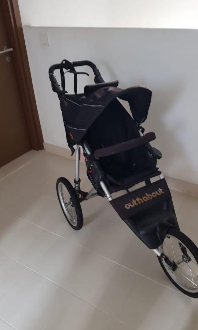 3 wheel running stroller