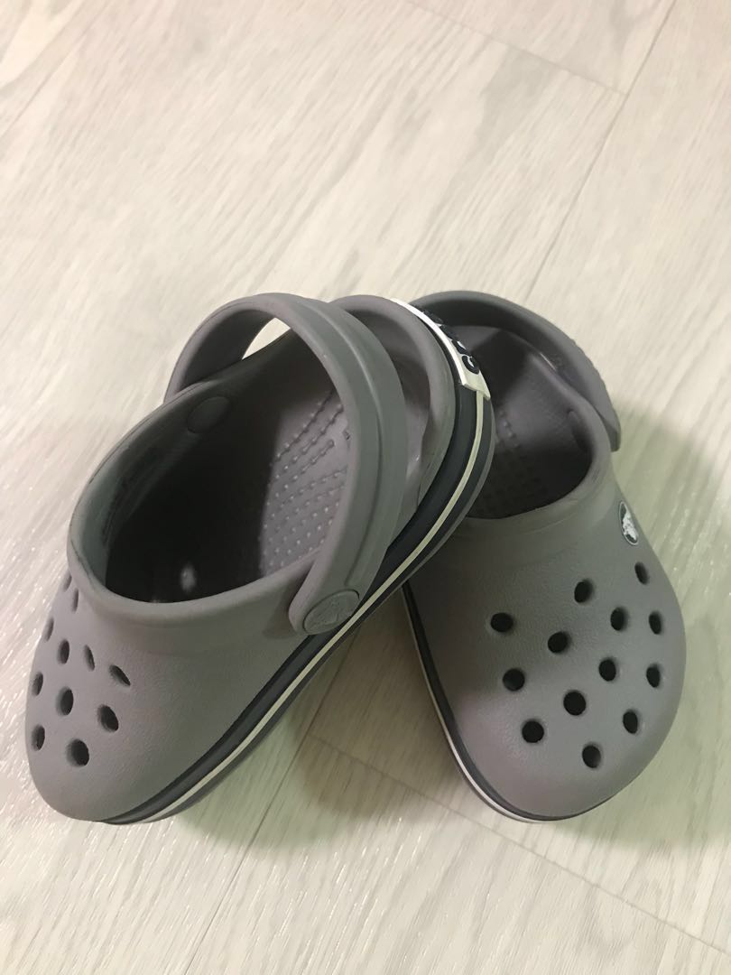 grey colour crocs