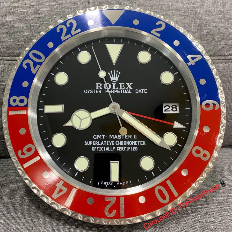Rolex pepsi clearance wall clock