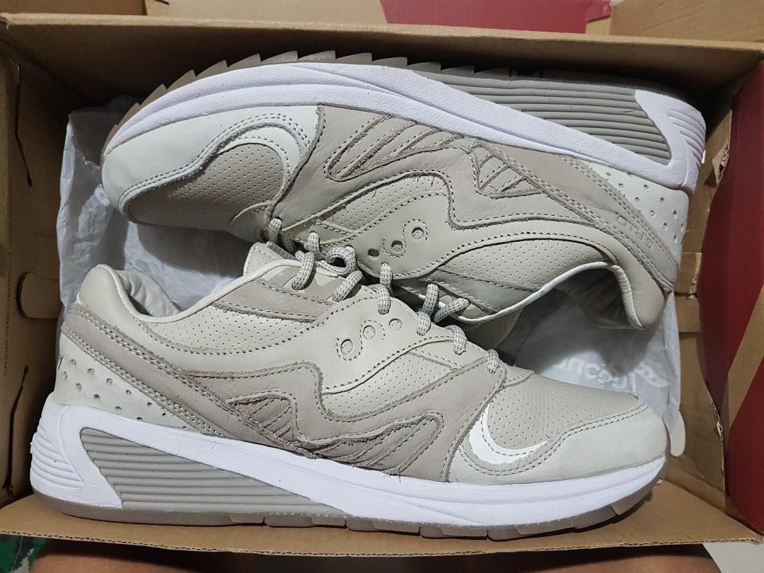 Saucony Grid8000 "Desert Sand" US 8.5 Men (Category: Sneakers) located in Makati City. Submitted by marcusthegr8 (Listing ID 208021417, Image 2). Description: Saucony Grid8000 "Desert Sand" US 8.5 Men Used 8.5/10 RFS: Unloading pairs Selling at 2600 Fixed Message or SMS Meetups: Makati (cashncarry, waltermart, glorietta, greenbelt) MOA Mon-Thu 3:30PM until 7:30PM Fri-Sun: to be scheduled. Adidas boost nmd eqt jordan new balance asics saucony.