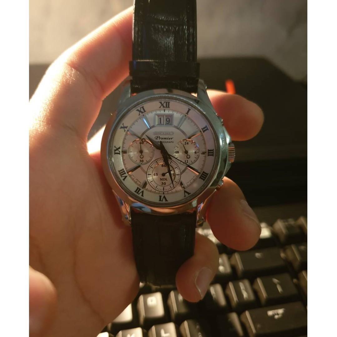 Seiko Premier Chrono Graph Fesyen Pria Jam Tangan Di Carousell