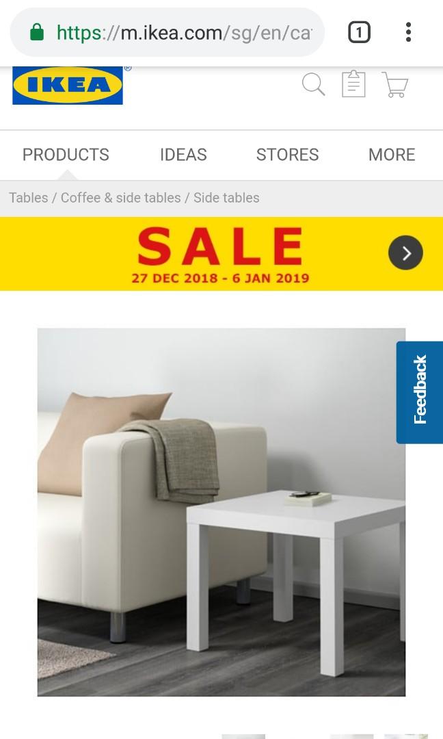Side Table Ikea Furniture Tables Chairs On Carousell