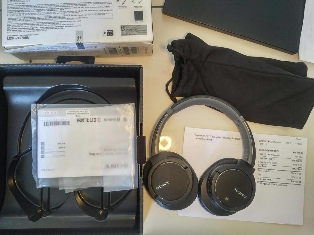 SONY Headphones MDR ZX770 BN, Audio, Headphones & Headsets on Carousell