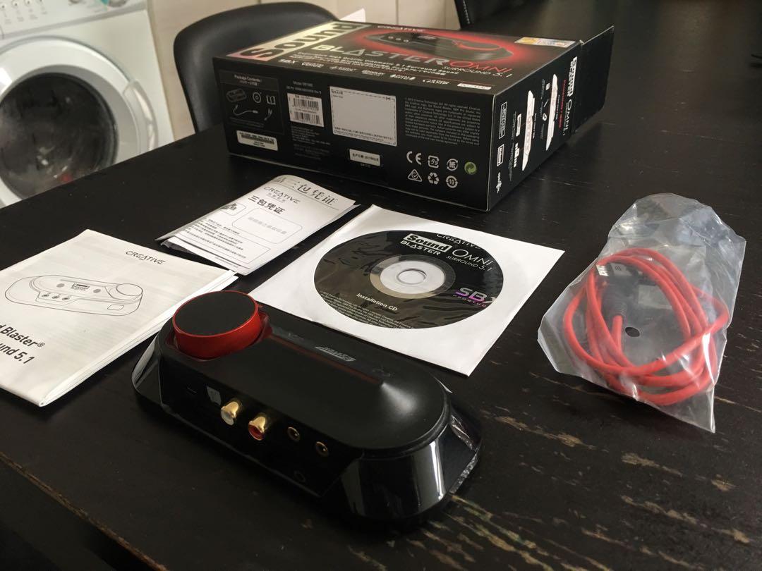 Sound Blaster Omni Surround 5.1 Windows 10 Sound Blaster Omni 5.1 Cinematic Surround, 電子產品, 錄音器材 - Carousell