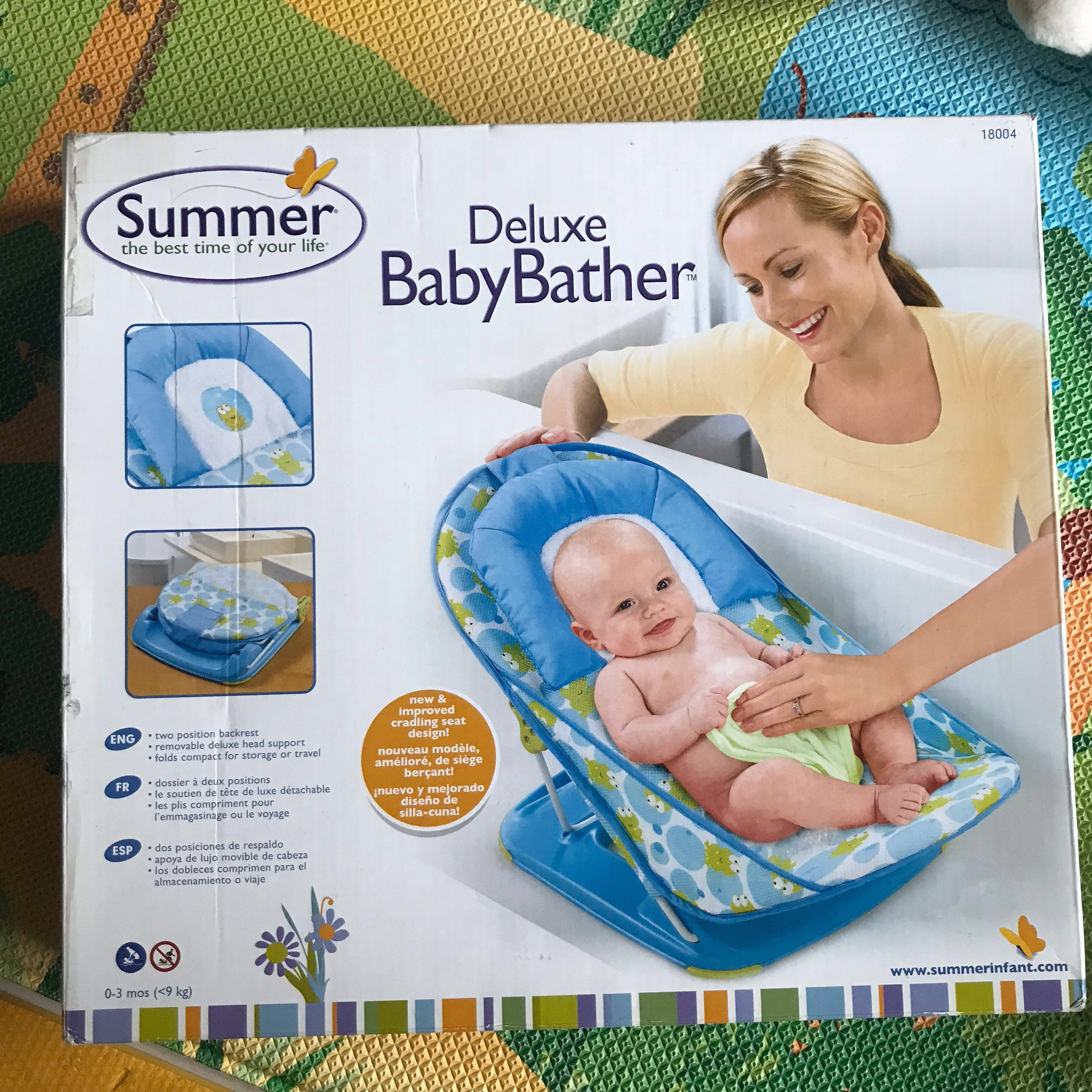 Summer Deluxe Baby Bather Babies Kids Bathing Changing Diapers Baby Wipes On Carousell