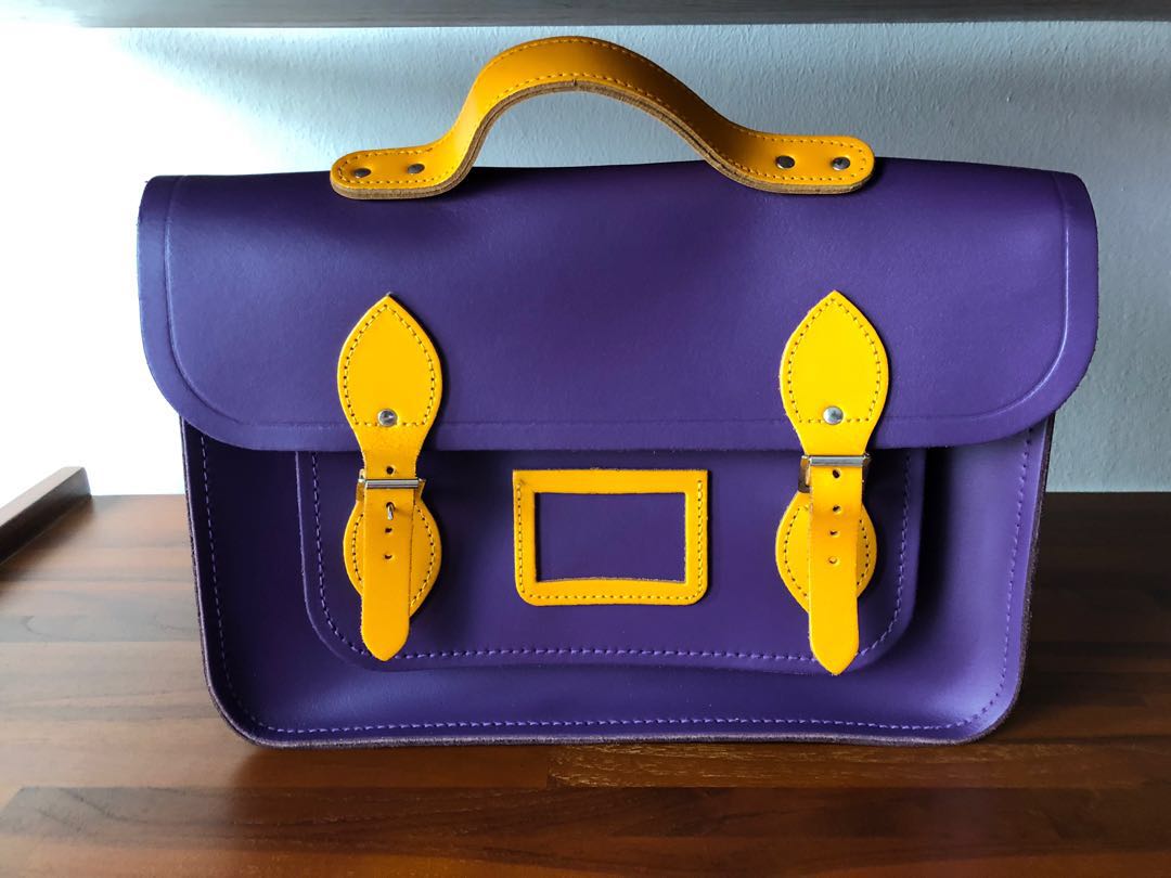 Purple online satchel bag