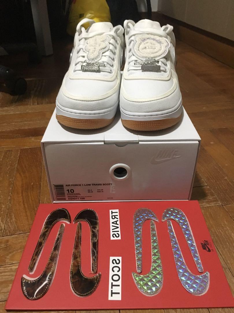 travis scott air force 1 swooshes