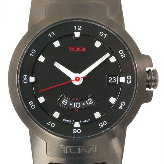 Tumi Dual Time Zones Watch, Style Number 14521BL, Barang Mewah, Jam