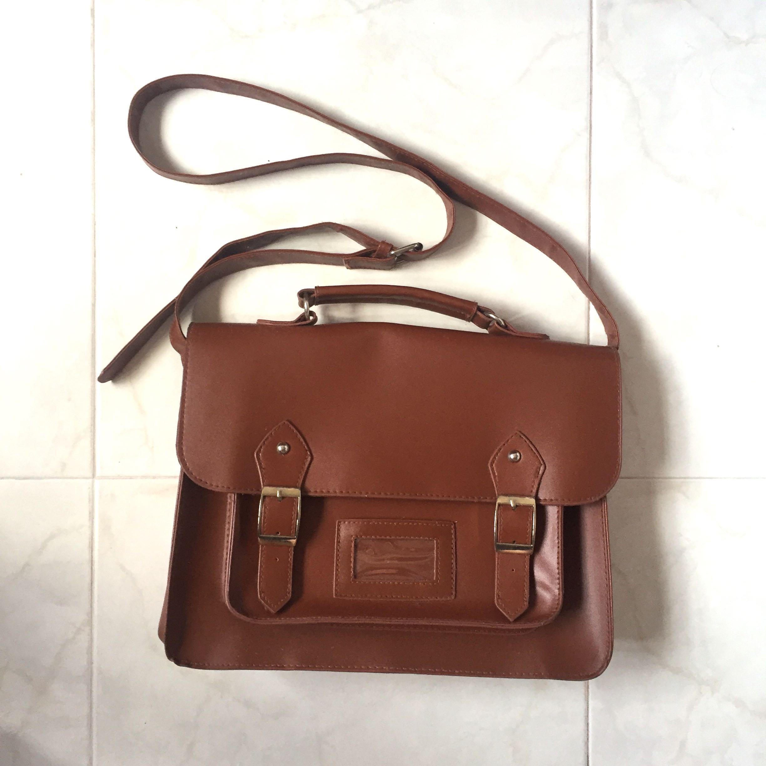 Typo Vintage Brown Satchel Bag