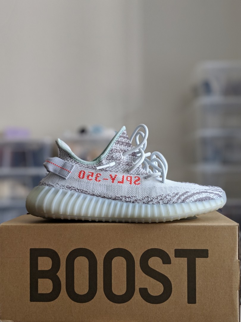Yeezy Boost 350 V2 Blue Tint Men s Fashion Footwear Sneakers on