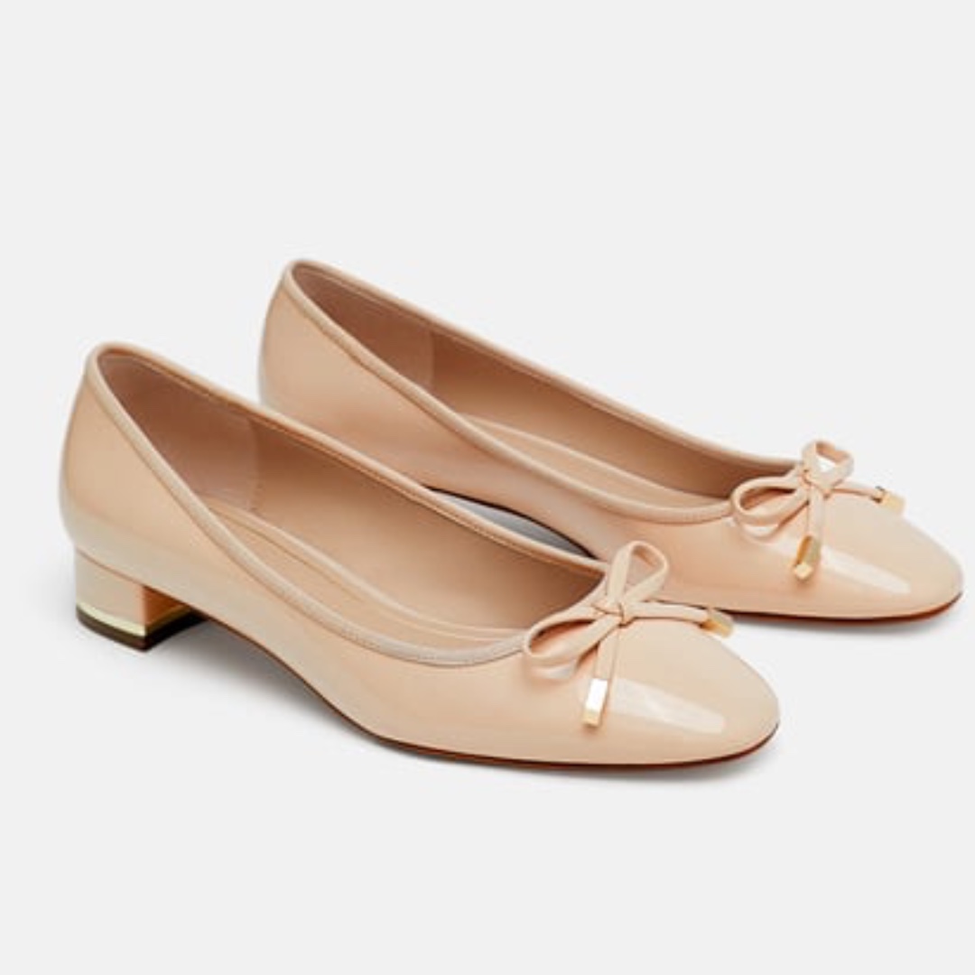  Zara  nude ballerinas Women s Fashion Shoes  on Carousell