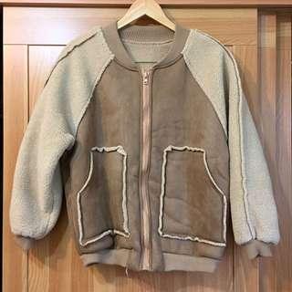 羔羊刷毛外套