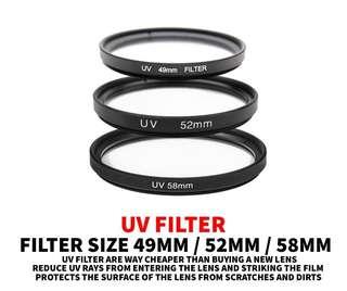 UV filter for Fujifilm