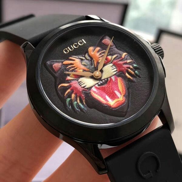 Gucci cat face watch discount