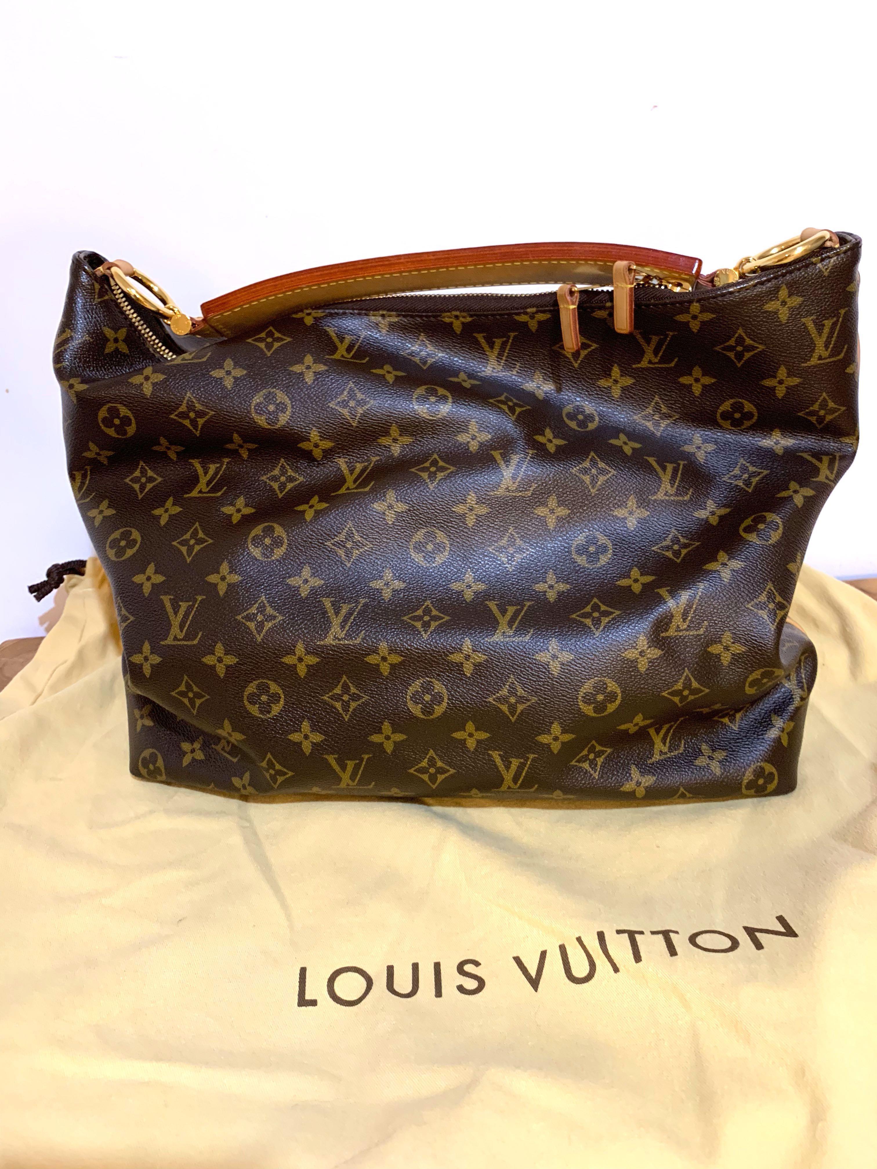 Louis Vuitton Sully MM Monogram Canvas Bag Only -Authentic TJ0132