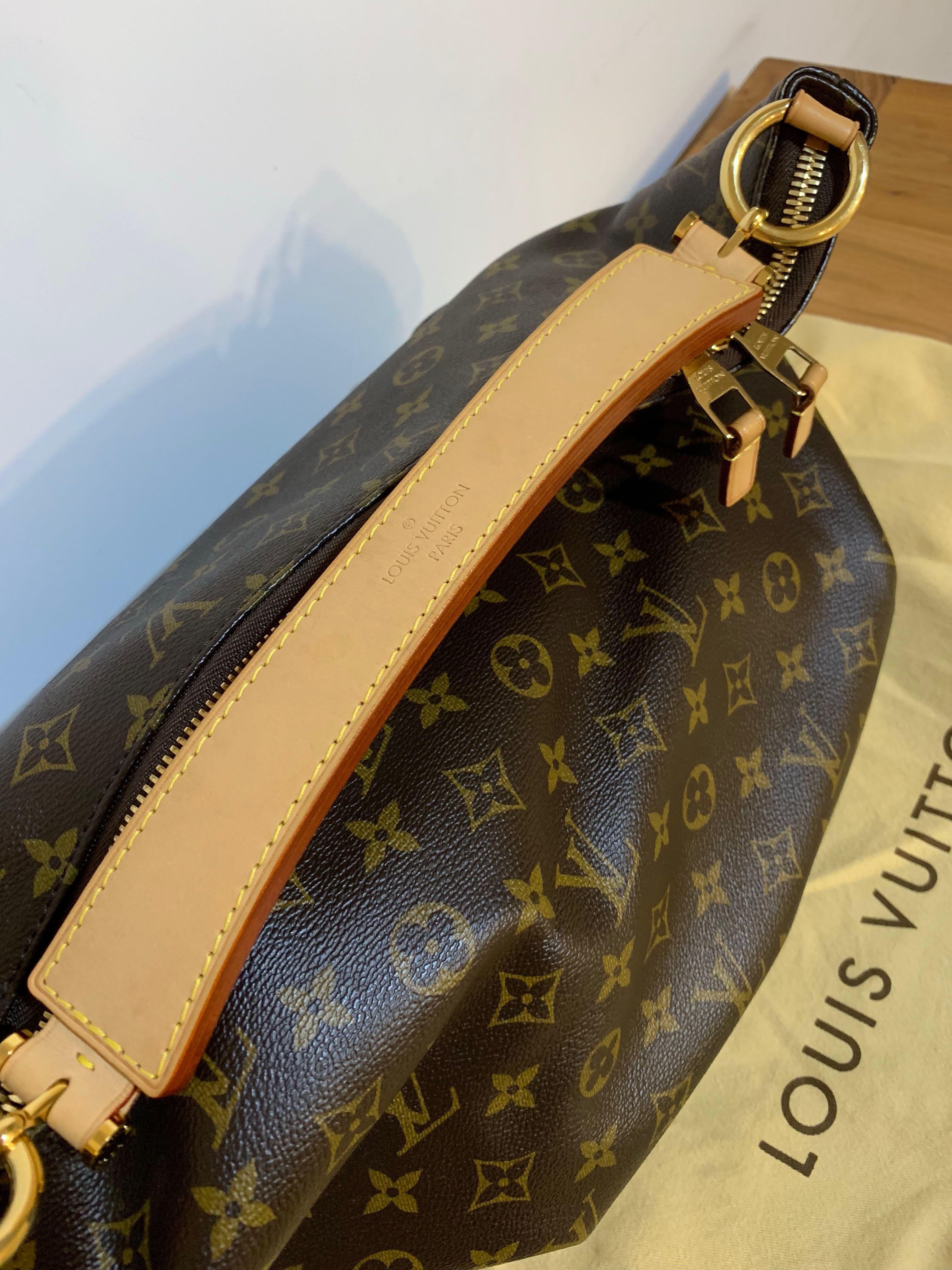 Louis Vuitton Sully MM Monogram Canvas Bag Only -Authentic TJ0132