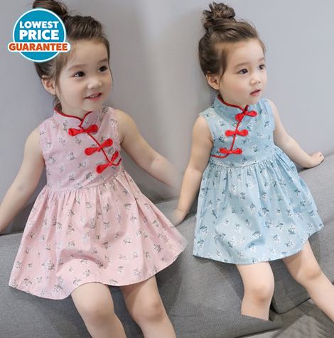 148 cheongsam chinese ethnic costume cny dress baby girl small girl cheongsam dress chinese new year ulzzang cute korean