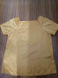 Yellow top satin
