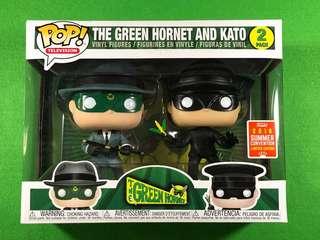 Funko Pop The Green Hornet and Kato SDCC 2018 exclusive