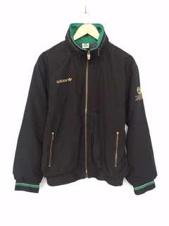 Adidas Jacket Sport Lore Black/ green with gold zips