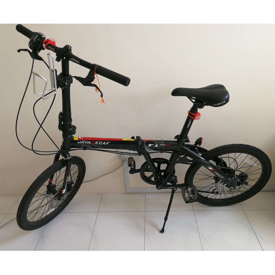 Java decaf shop folding bike
