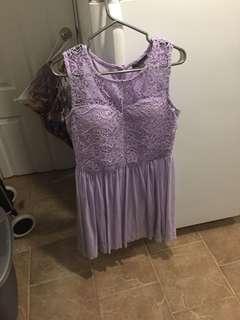 Suzy Shier purple pastel dress