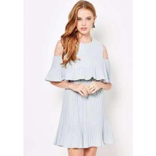 Love And Bravery Chloe Dropshoulder Pleat Dress