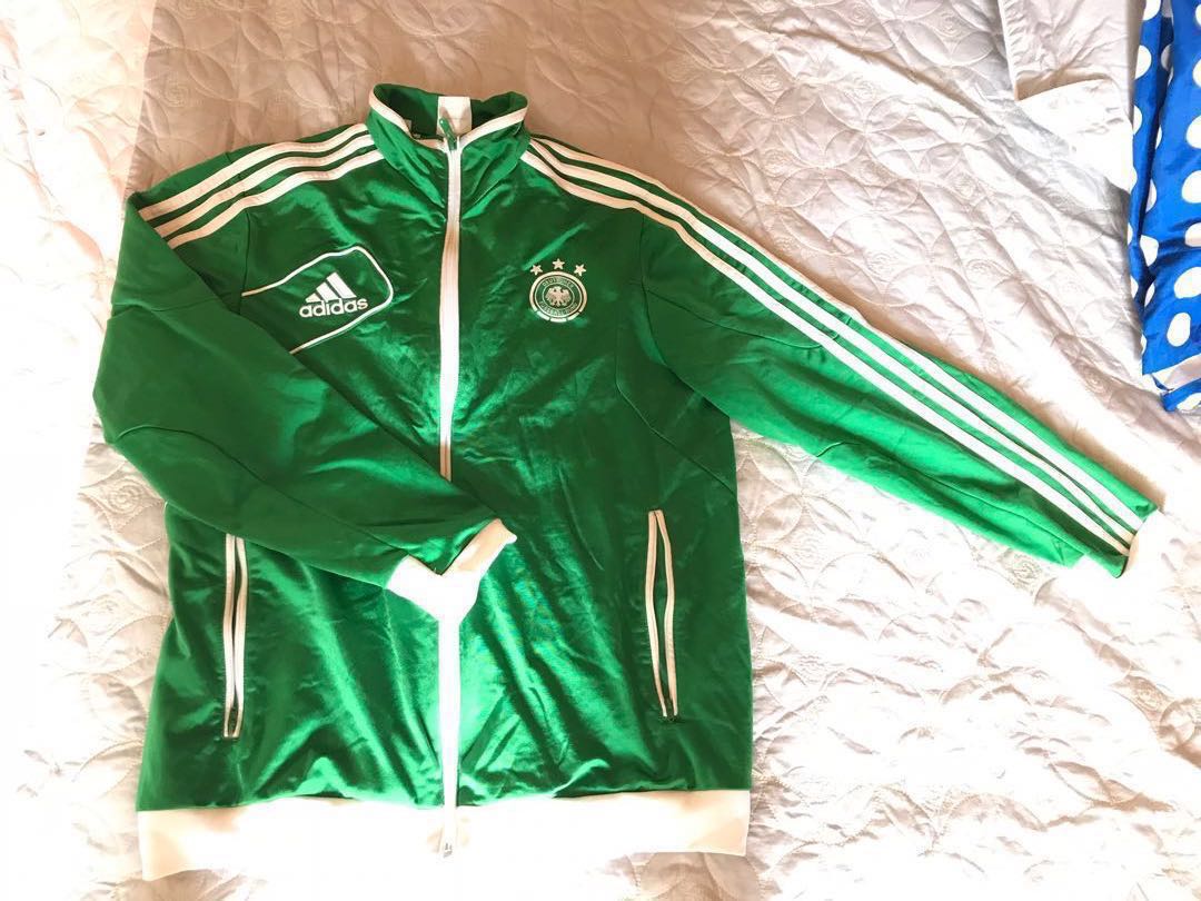 Adidas German football team zipped jacket, Men's Fashion, Coats