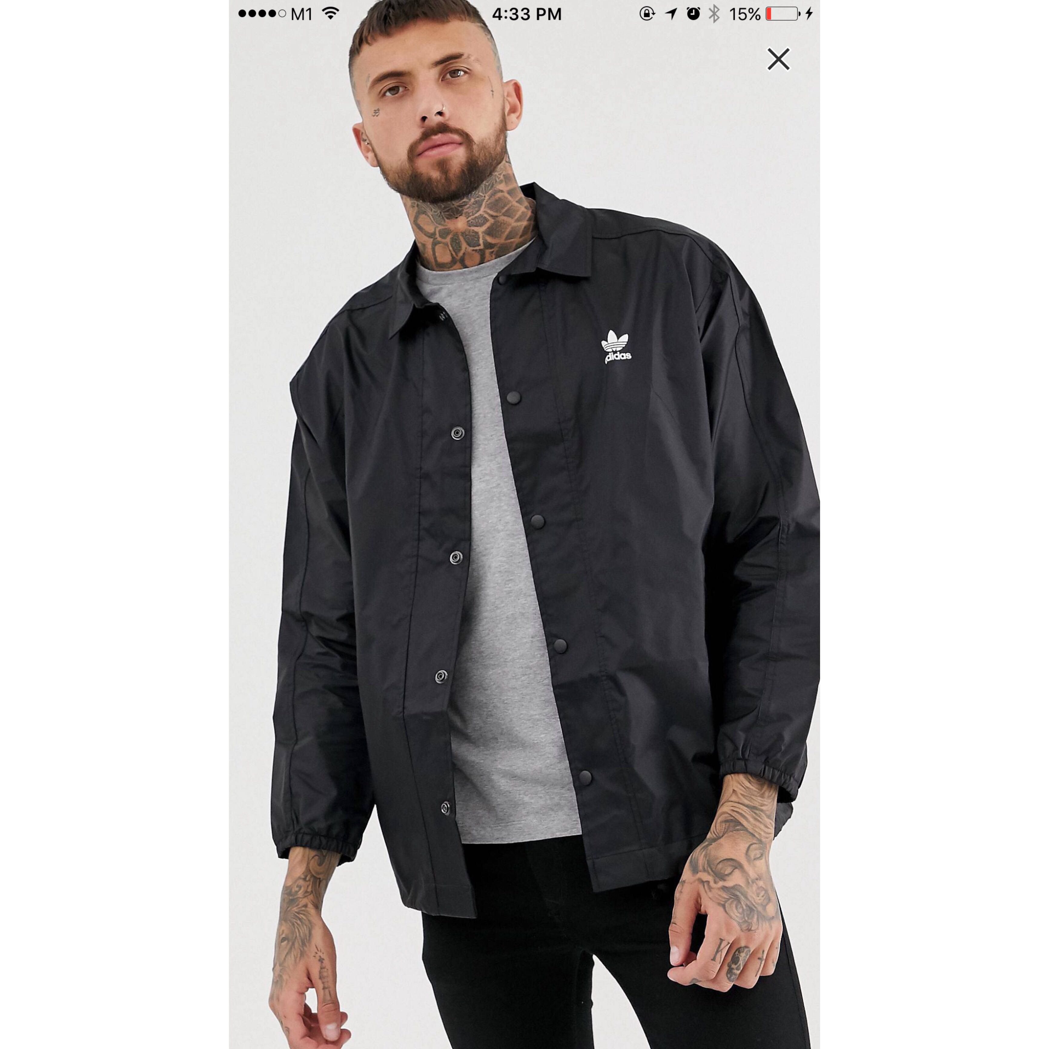 Adidas ORIGINALS Trefoil Coach Jacket, Men's Coats, Jackets and Outerwear on Carousell