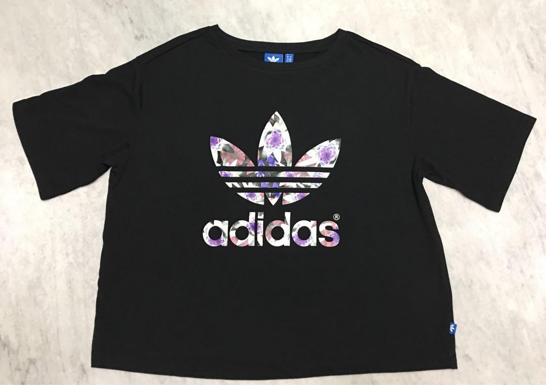 adidas lotus print shirt